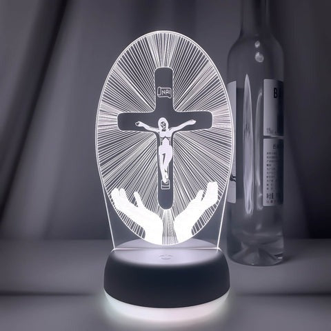 3D Religiöse Dekolampe 16 RGB-Farben