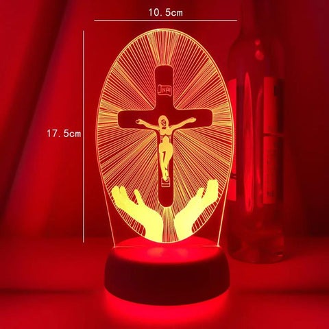 3D Religiöse Dekolampe 16 RGB-Farben
