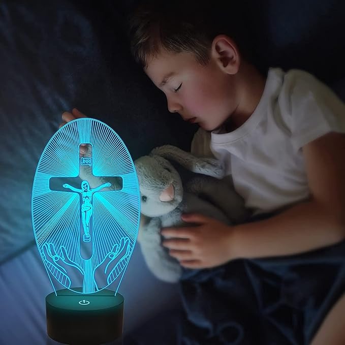 3D Religiöse Dekolampe 16 RGB-Farben
