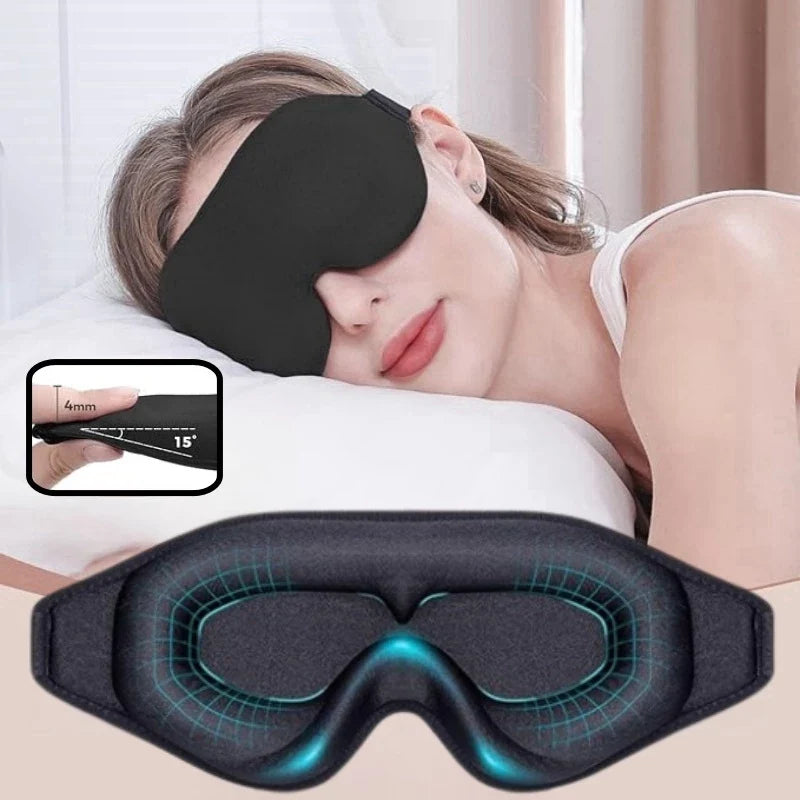 Anatomische 3D-Schlafmaske mit druckfreiem Schaumstoff