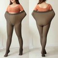 Thermo-Strumpfhose Damen Plus Size wollgefüttert