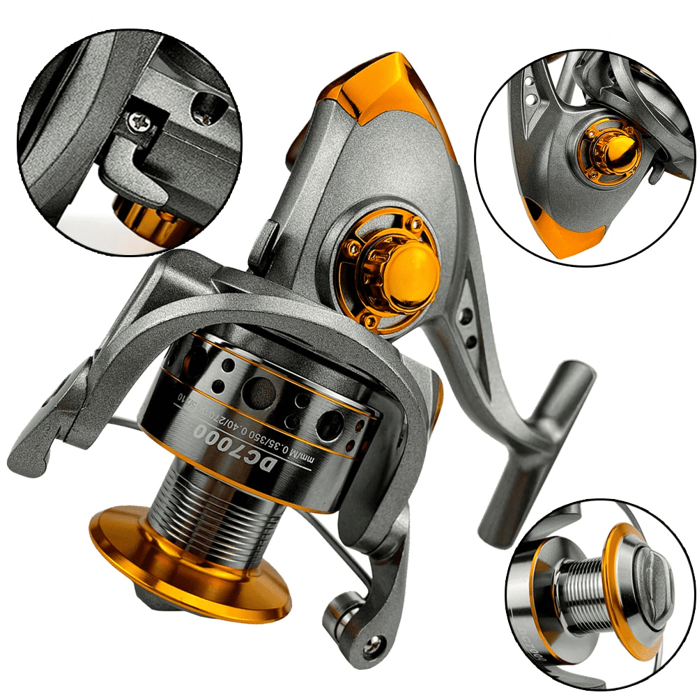 Professionelle Angelrolle Drag 12kg mit 13 Kugellagern