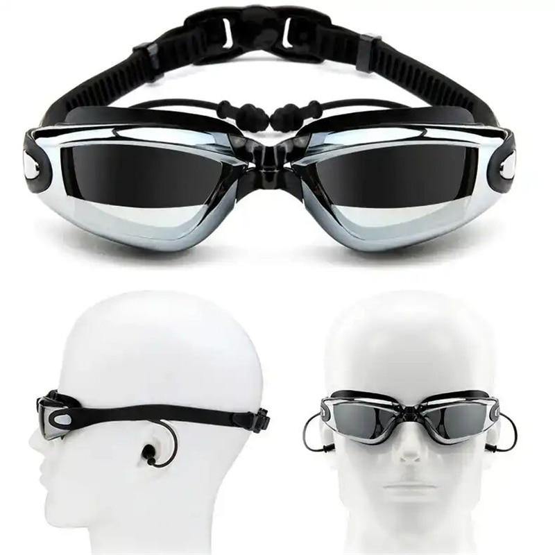 Professionelle Anti-Beschlag-Schwimmbrille mit Sehstärke bei Kurzsichtigkeit