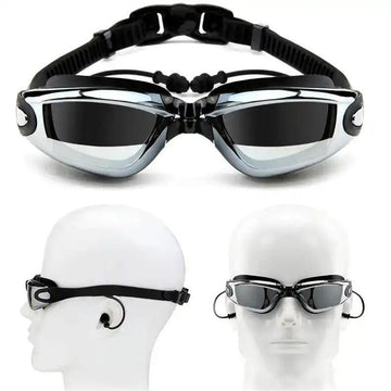 Professionelle Anti-Beschlag-Schwimmbrille mit Sehstärke bei Kurzsichtigkeit