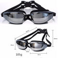 Professionelle Anti-Beschlag-Schwimmbrille mit Sehstärke bei Kurzsichtigkeit