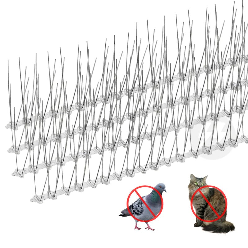 Vogelabwehr-Spikes für Dachziegel aus Edelstahl - 12 Stück