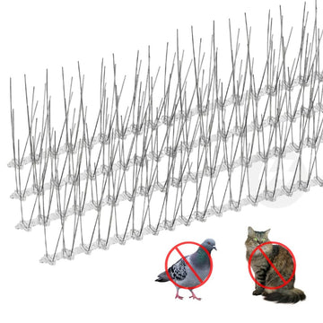 Vogelabwehr-Spikes für Dachziegel aus Edelstahl - 12 Stück