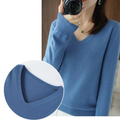 Basic-Winterpullover für Damen mit V-Ausschnitt