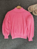 Plüschgefütterter Rollkragenpullover für Damen