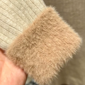Plüschgefütterter Damenpullover für den Winter
