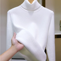 Samtgefütterter Winterpullover für Damen