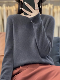 Lässiger Kaschmirpullover für Damen für den Winter