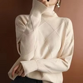 Rollkragenpullover aus Wolle für Damen