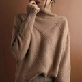 Rollkragenpullover aus Wolle für Damen