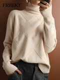 Rollkragenpullover aus Wolle für Damen