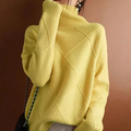 Rollkragenpullover aus Wolle für Damen