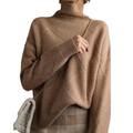 Rollkragenpullover aus Wolle für Damen