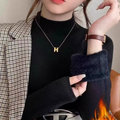 Damen-Strickpullover mit Rollkragen und Futter für den Winter