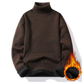 Rollkragenpullover mit Fleece-Futter für den Winter für Herren
