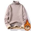 Rollkragenpullover mit Fleece-Futter für den Winter für Herren