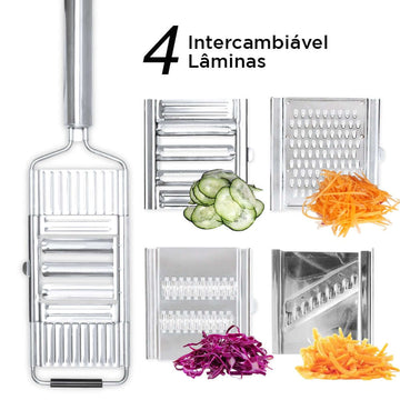 Professionelle Mehrzweck-Gemüsereibe mit 4 Klingen