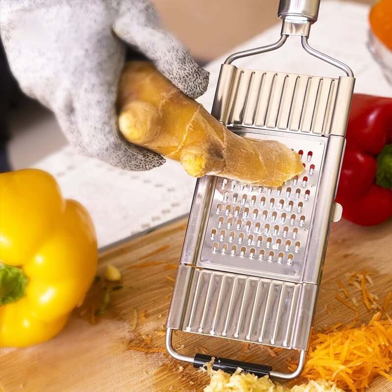 Professionelle Mehrzweck-Gemüsereibe mit 4 Klingen