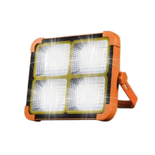 Wasserdichter Solar-LED-Strahler mit integrierter Powerbank