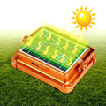 Wasserdichter Solar-LED-Strahler mit integrierter Powerbank