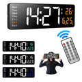 Digitale Wanduhr mit Fernbedienung und Alarm