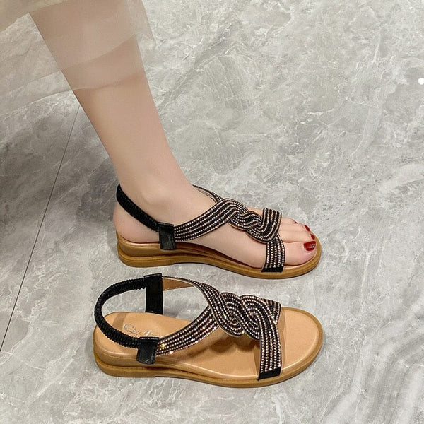 Orthopädische Damensandale aus Leder - OrthoGlam
