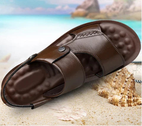 Herren-Ledersandale Sommer Comfort