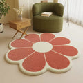Dekorativer Teppich in Blumenform