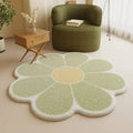 Dekorativer Teppich in Blumenform