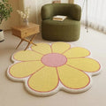 Dekorativer Teppich in Blumenform