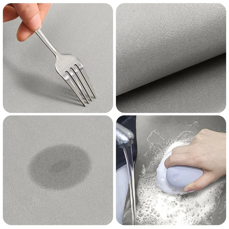 Superabsorbierende, rutschfeste Kieselgur-Küchenmatte
