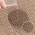 Lange rutschfeste Küchenmatte aus Naturleinen