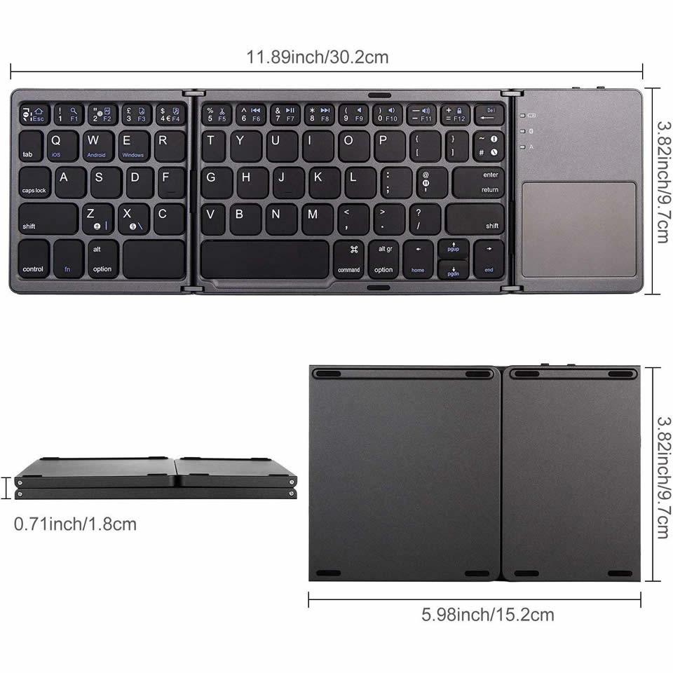 Robuste faltbare Tastatur für mobile Produktivität
