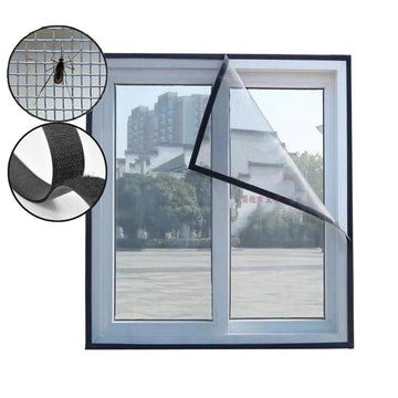 Fliegengitter mit Abnehmbarem Klettverschluss für Fenster - InsectGuard