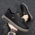 Rutschfester Casual-Herrensneaker aus Leder - UrbanGrip