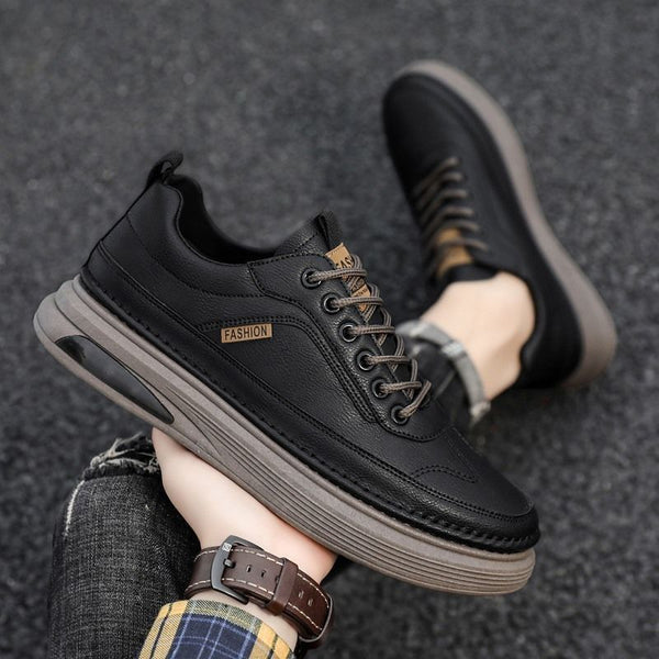 Rutschfester Casual-Herrensneaker aus Leder - UrbanGrip