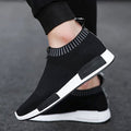 Atmungsaktive Herren-Freizeitsneaker aus Strickstoff - BreezeWalk