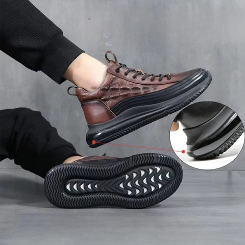 Herren-Sneaker Elegance 3D aus Leder