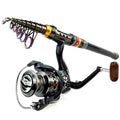 Teleskop-Angelrute aus Carbonfaser mit Rolle Drag 10kg