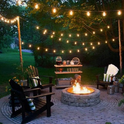 Wasserdichte Lichterkette mit Bivolt-Lampen für den Garten - GardenLuxe