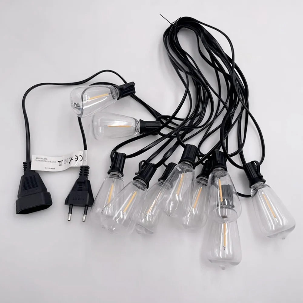 Wasserdichte Lichterkette mit Bivolt-Lampen für den Garten - GardenLuxe