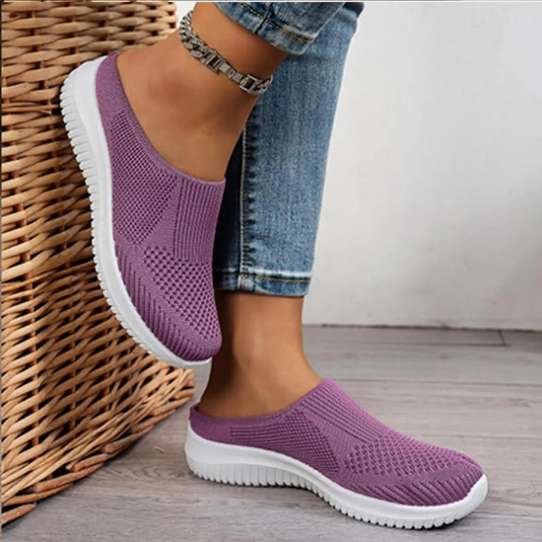 Anatomisch geformte, atmungsaktive Mesh-Sneaker für Damen