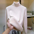 Samtgefütterter Winterpullover für Damen