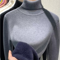 Samtgefütterter Winterpullover für Damen