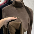 Samtgefütterter Winterpullover für Damen