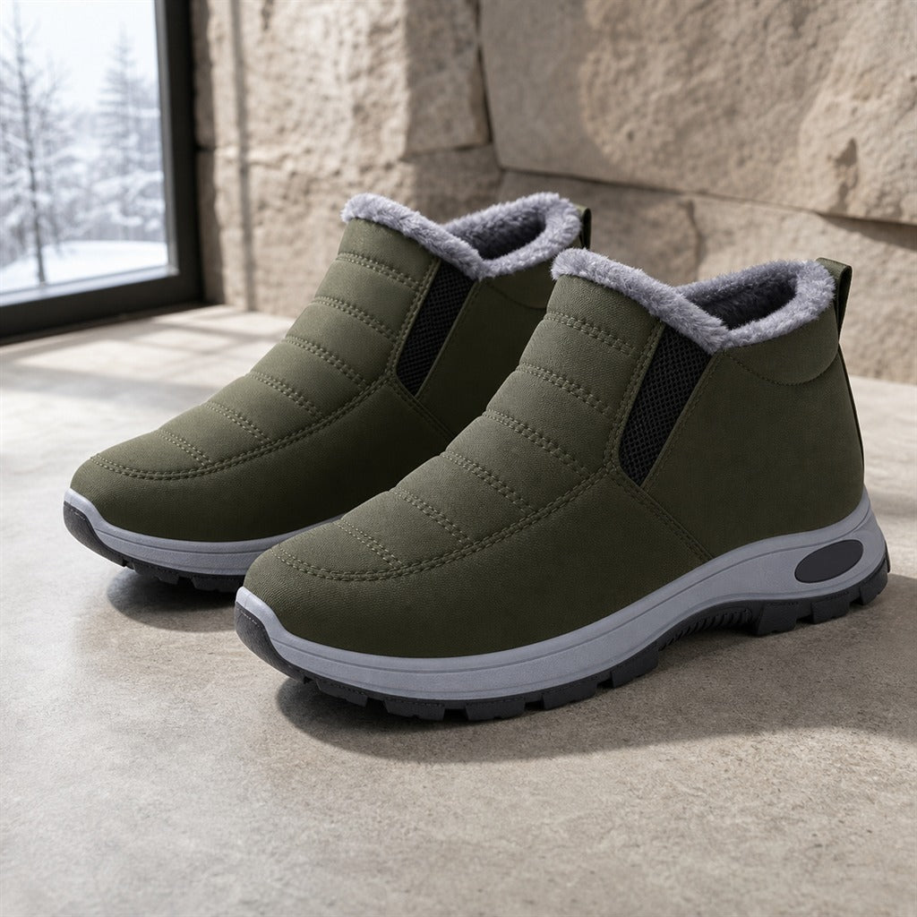 Wasserdichter Damenstiefel mit Plüschfutter Winter 4